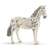 Schleich Knabstrupper horse figure, white with black spots, standing