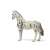 Schleich Knabstrupper horse figure, white with black spots, side view