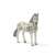 Schleich Knabstrupper horse figure, white with black spots, standing