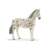 Schleich Knabstrupper horse figure, white with black spots, standing