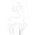 White LED reindeer Christmas decoration, 94x56cm