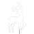White LED reindeer Christmas decoration, 94x56cm