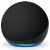 Nahaufnahme des Amazon Echo Dot 5. Generation Schwarzer Smart Speaker