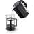 Lamart LT7048 French Press Coffee Maker, black, glass, stainless steel, with a kettle pouring hot water
