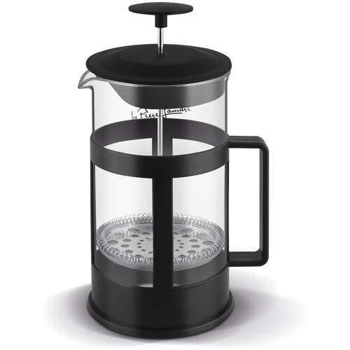 Lamart LT7048 French Press Kawiarka, czarna, szklana, ze stali nierdzewnej