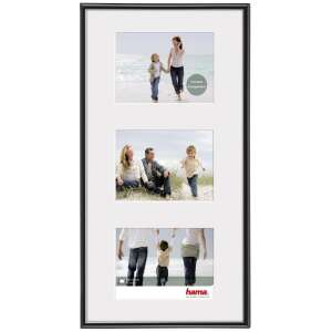 Hama Madrid 3-photo picture frame, black, for 10x15 cm photos - Picture Frame
