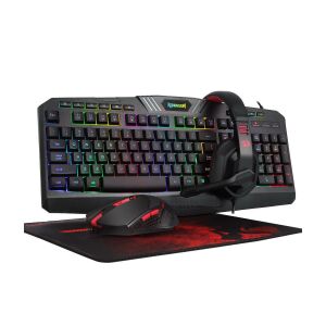 Redragon S101-BA Gaming Szett: RGB Billentyűzet, Egér, Egérpad és Headset - Redragon