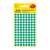 Avery Zweckform 3012 green round dot stickers, 416 pieces, 8 mm diameter
