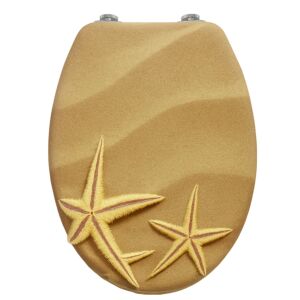 Пепита MDF WC капак със система за плавно затваряне - Пясъчен бряг #кафяв 128152264
