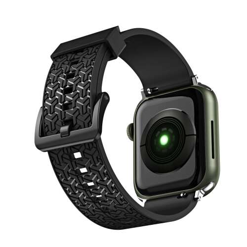 Fekete Strap Y okosóra szíj Apple Watch Series 7 / SE (41/40 / 38mm) modellekhez