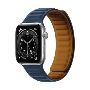 Magnetyczny pasek do Apple Watch 7 41mm w kolorze niebieskim - Pasek do inteligentnego zegarka
