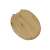 Pepita MDF toilet seat with slow-closing lid, plank pattern, brown, top view