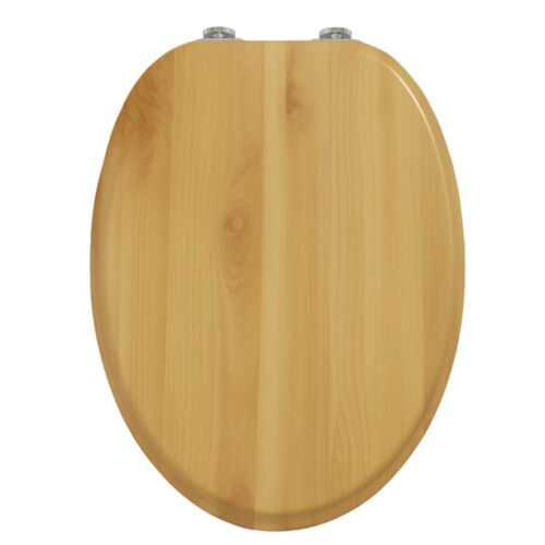 Pepita WC Ülőke - Deszka minta - Barna - Lassan Záródó