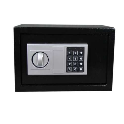 Pepita XL czarny sejf z zamkiem elektronicznym i kluczem