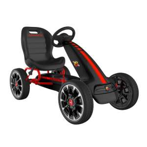Hecht ABARTH-BLACK go-kart for kids, black and red, 3-6 years old - Hecht