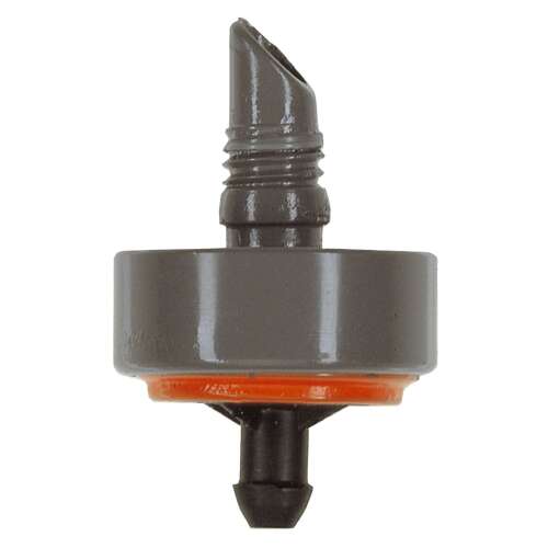 Gardena Micro-Drip-System pressure compensating dripper, grey with orange ring, 2 liters per hour flow rate