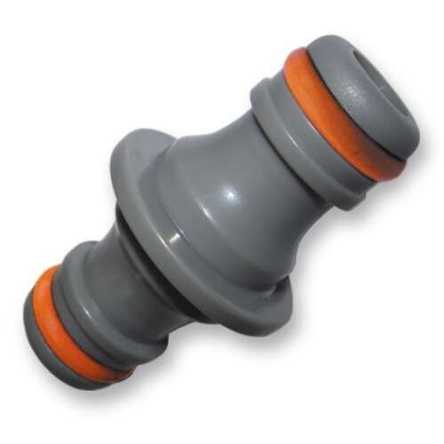 Conector rapid pentru furtun WHITE LINE de 1/2 inch, gri cu garnituri portocalii