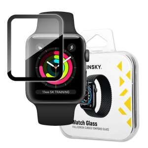 Wozinsky Watch Glass hibrid üveg Apple Watch 3 38mm / Watch 2 38mm / Watch 1 38mm Fekete 71956515 