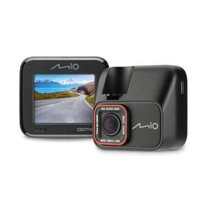 Mio MiVue C580 GPS dash cam, black, front and side view - Car electronic