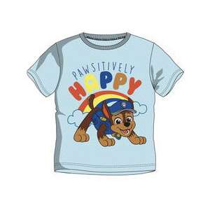 Синя тениска Paw Patrol Chase Pawsitively Happy за момчета - Mancs Őrjárat