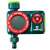 Verto 15G751 electronic garden hose timer, green and red, with digital display and buttons