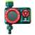 Verto 15G751 electronic garden hose timer, green and red, with digital display and buttons