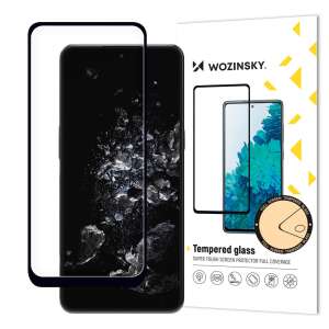 Wozinsky Full Glue edzett üveg teljes képernyő edzett üveg OnePlus 10T / OnePlus Ace Pro 9H teljes képernyő fekete kerettel 71732697 - Wozinsky