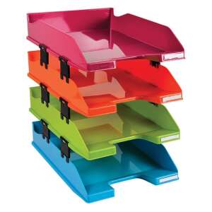 Irattálca műanyag Exacompta Combo Midi A/4+ 4 emeletes vegyes színek 71747016 