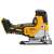 DeWalt DCS335NT akkumulátoros szúrófűrész, 18V, XR sorozat, kefe nélküli motor, szerszám csak, oldalnézet