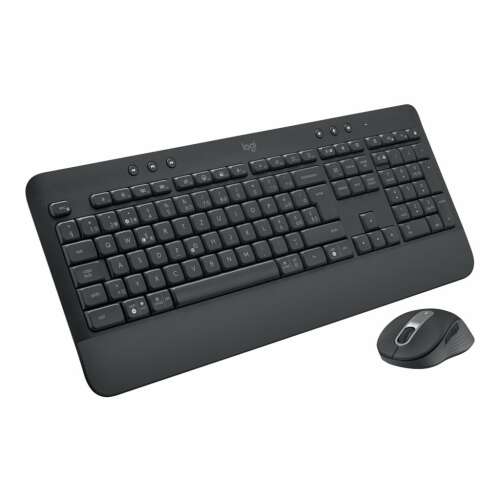 Logitech MK650 vezeték nélküli billentyűzet és egér szett ferde nézetből - Belga kiosztás - Számítógép és kiegészítő