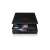 Epson Perfection V39II photo and document scanner, black, flatbed, open lid, scanning a photo