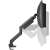 NewStar DS70-450BL1 monitor desk mount, black, showing the arm's movement
