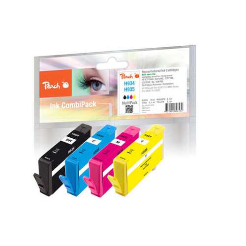 Peach HP 934/935 tintapatron multipack, kompatibilis HP OfficeJet 6800, 6812, 6815, 6820, 6822, 6825, 6830, 6835, OfficeJet Pro 6200, 6230, 6235, 6239 sorozatú nyomtatókkal