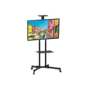 Techly ICA-TR16T 37"-70" Stojak do telewizora LCD/monitora z kółkami, czarny, 1 wyświetlacz - Techly