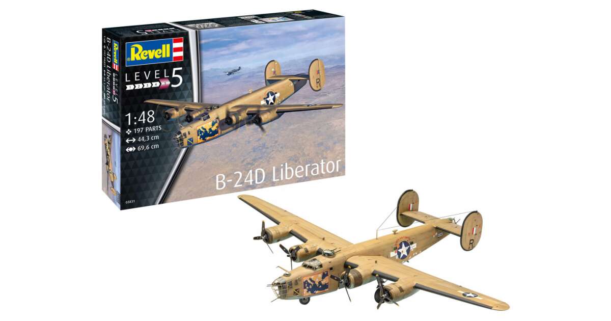 Revell B-24D Liberator 1:48 (03831) Repülő Makett | Pepita.hu