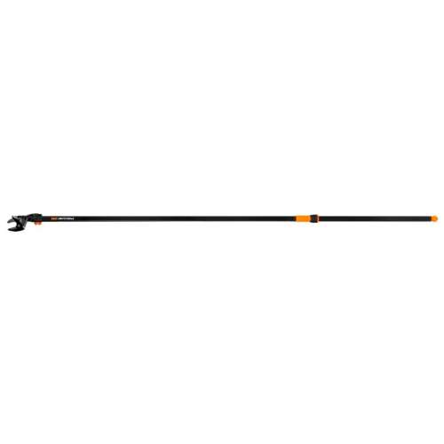 Fiskars UP84 long reach pruner, black and orange, extended