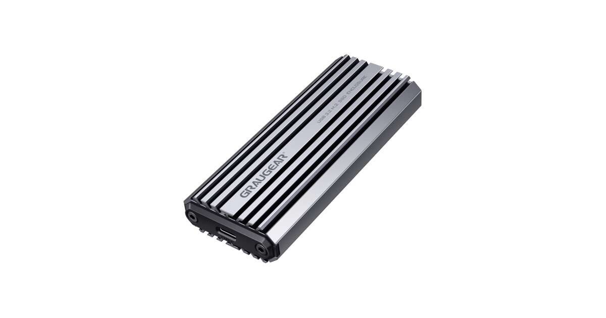 GRAUGEAR Aluminium SSD Gehäuse für M.2 NVMe M-Key, IP66