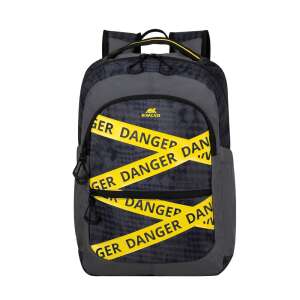 RivaCase Erebus 15,6 Zoll Laptop-Rucksack, grau mit gelbem Warnband-Design - Laptop-Rucksäcke
