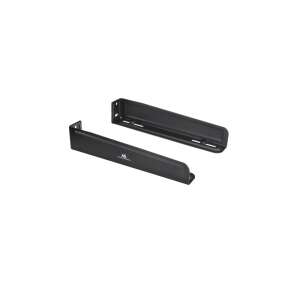 Maclean MC-807 Mikrohullámú sütő fali konzol - Fekete, fém konzol mikrohullámú sütőhöz - Maclean