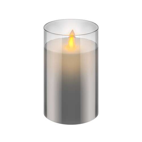 Goobay LED Viaszgyertya - Szürke - 125x75mm 77437792