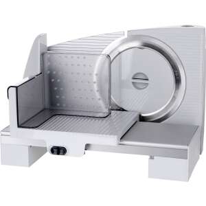 Emerio MS-125001 elektrický krájač na mäso, biely, nôž z nehrdzavejúcej ocele, nastaviteľná hrúbka, bezpečnostný vypínač, protišmykové nožičky - Emerio