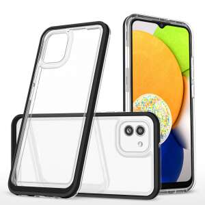 Clear 3-in-1 case for Samsung Galaxy A03 with black frame - Phone Case