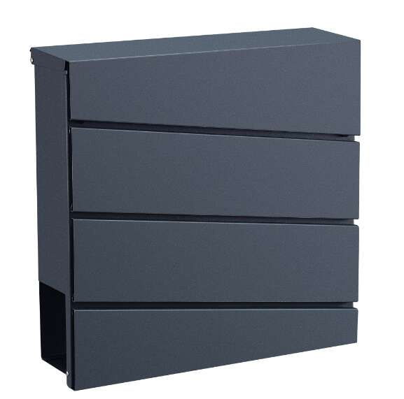 Pepita modern horganyzott acél Postaláda - antracit