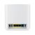 Asus ZenWiFi XT9 porty, zbliżenie panelu tylnego białego systemu WiFi Mesh