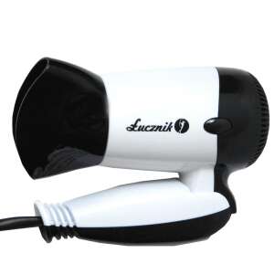 Łucznik SD-809 hair dryer, white and black, small, compact, travel size - Hair dryer