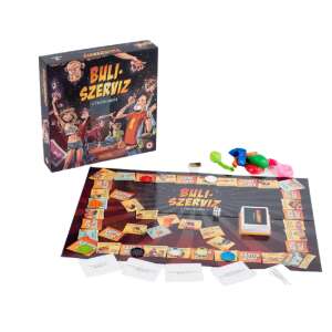 Buliszerviz adult party board game with game board, box, and accessories - Adult Board Game