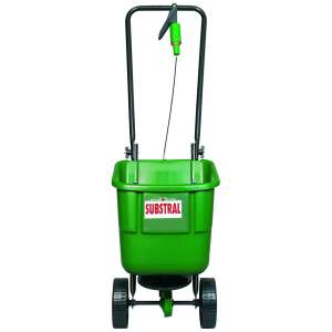 Разпръсквач за тор Substral EasyGreen 12L, зелен пластмаса, черна дръжка, 4 колела - Разпръсквач