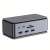 Lindy DST-Pro USB4 100W Universal Docking Station, back view, showing ports: USB-C, SD/Micro SD card reader, 3x USB-A, 3.5mm audio jack