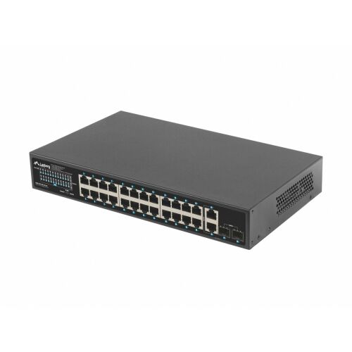 Lanberg 24-Port Gigabit PoE Switch - 250W 172141914 - Hálózati switch