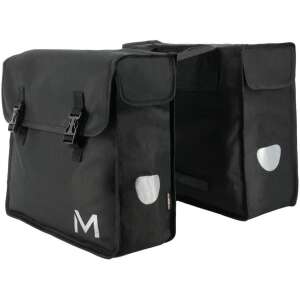 Mobilis BIKE dupla kerékpáros táska, fekete, vízálló, fényvisszaverő elemekkel - Mobilis
